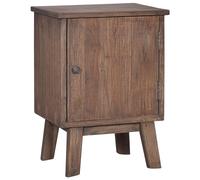vidaXL Solid Wood Teak Bedside Cabinet Wooden Side Cabinet Telephone Stand