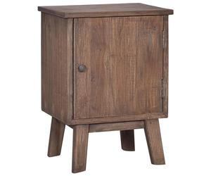 vidaXL Solid Wood Teak Bedside Cabinet Wooden Side Cabinet Telephone Stand