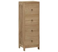vidaXL Solid Wood Teak Chest of Drawers Living Room Bedroom Furniture Wooden Sid