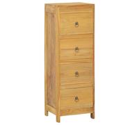 vidaXL Solid Wood Teak Chest of Drawers Wooden Sideboard Storage Side Cabinet