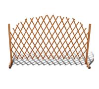 vidaXL Solid Wood Trellis Fence 180x100cm Extendable Outdoor Barrier Panel