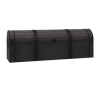 vidaXL - Solid Wood Vintage Style Storage Chest | Spacious Chest Storage Cabinet | No Assembly Required | Black | Ideal for Clothes, Books & More (120x30x40 cm)