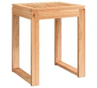 vidaXL Solid Wood Walnut Bathroom Stool Shower Seat Bath Chair Shower Stool