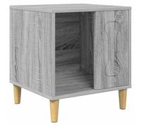 vidaXL Sonoma Dog Kennel Grey 44 x 42 x 49 cm Wood Composite Living Room Rectangular Minimalist Design Multifunctional Storage Durable Materials Modern Exterior