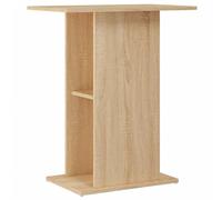 vidaXL Sonoma Oak Aquarium Stand - Engineered Wood, Ample Storage Space, Modern Design, Perfect for Living Room, Bedroom, Office