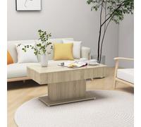 vidaXL Coffee Table Sonoma Oak Chipboard Couch End Side Center Accent Table