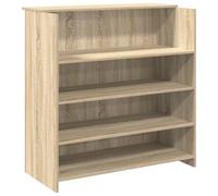 (sonoma oak, 100 x 50 x 103.5 cm) vidaXL Reception Desk Smoked Oak 55x50x103.5 cm Engineered Wood