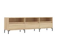 vidaXL Sonoma Oak TV Cabinet - Engineered Wood and Iron - Practical Storage Unit - Elegant and Stylish Design - For Living Room or Bedroom
