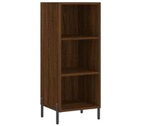vidaXL Source Classic Sideboard in Brown Oak - Versatile Engineered Wood Cabinet with Metal Accents for Living Room and Lounge Area Storage