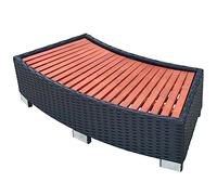 vidaXL Spa Step Poly Rattan 92x45x25 cm Black