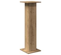 vidaXL Speaker Stands - Floor Stand - Artisian Oak - Engineered Wood - 95cm Height - 30x30cm Top Plate - Hollow - Pair - Max Load 60kg