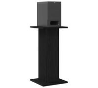 vidaXL Speaker Stands 2 pcs Black Oak 30 x 30 x 60 cm Engineered Wood, Living Room Speaker Accessories, Modern Audio Stand, Sound Distribution Furniture, Contemporary Audiophile Setup Options