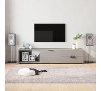 vidaXL Speaker Stands 2 pcs Black&Silver Tempered Glass 1 Pillar Design