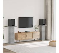 vidaXL Speaker Stands 2 pcs Concrete Grey 30x30x95 cm Engineered Wood