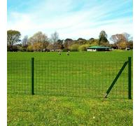 vidaXL Spike Euro Fence Set 25x1.2m Garden Farm Fencing Panel Post Barrier