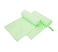 vidaXL Sports Towels 2 pcs Green 200 x 100 cm Polyester and polyamide