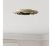 vidaXL Spotlight 24 pcs Brass 9 x 9 x 2.5 cm Metal