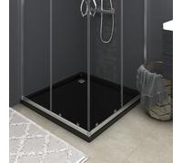 Vidaxl Square Abs Shower Base Tray Black 90X90 Cm, Black