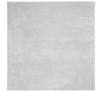 vidaXL Square Area Rug - Non-Slip Backing, Soft Short Pile, Machine Washable, Underfloor Heating Compatible, Grey Polyester Carpet for Indoor Use - 160 x 160cm