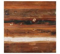 Square Table Top 70x70 cm 25-27 mm Solid Reclaimed Wood