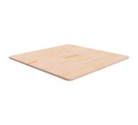 Vidaxl Square Table Top 80X80X1.5 Cm Untreated Solid Wood Oak, Brown