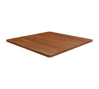 Vidaxl Square Table Top Dark Brown 90X90X2.5Cm Treated Solid Wood Oak, Brown