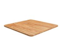(Light brown, 50 x 50 x 1.5 cm (L x W x T)) vidaXL Solid Wood Oak Square Table Top Desktop Multi Colours Brown Multi Sizes