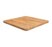 Vidaxl Square Table Top Light Brown 50X50X2.5Cm Treated Solid Wood Oak