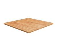 vidaXL Square Table Top Light Brown 60x60x1.5cm Treated Solid Wood Oak