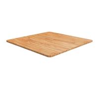 Vidaxl Square Table Top Light Brown 70X70X1.5Cm Treated Solid Wood Oak, Brown