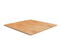 vidaXL Square Table Top Light Brown 80x80x1.5cm Treated Solid Wood Oak