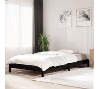 (black, 75 x 190 cm) vidaXL Solid Wood Pine Stack Bed Bedroom Stackable Bed Multi Colours/Sizes