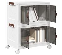 Stackable Storage Box with Wheels Storage Container Stackable BinTruck vidaXL