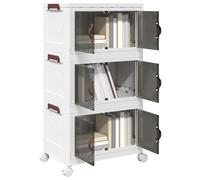 Stackable Storage Box with Wheels Storage Container Stackable BinTruck vidaXL