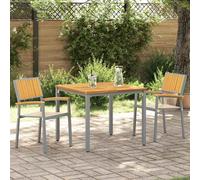 vidaXL Stacking Chair 2 pcs Brown 56 x 57 x 87 cm Solid Acacia Wood