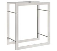 Modern Firewood Rack Steel Log Stand Wood Pile Storage Holder vidaXL
