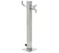 vidaXL Garden Water Column Stainless Steel Square 65 cm