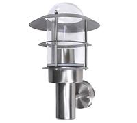 vidaXL Patio Wall Light Stainless Steel Waterproof Outdoor Garden Lighting