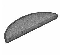 vidaXL Stair Mats - Set of 10, Dark Grey, Non-slip and Easy to Clean, 56x17x3 cm, 100% PP Tufted Fabric