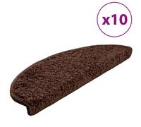 Vidaxl Stair Mats 10 Pcs 65X21X4 Cm Brown, Brown