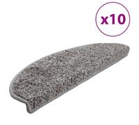 vidaXL Stair Mats 10 pcs Grey Home Decor Stair Step Rug Carpet Protector Tread