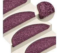 Vidaxl Stair Mats 15 Pcs 56X17X3 Cm Dark Purple Half Round
