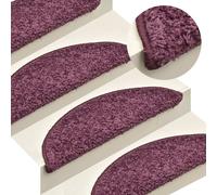 Vidaxl Stair Mats 15 Pcs 56X17X3 Cm Dark Purple Half Round
