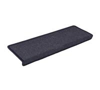 Vidaxl Carpet Stair Treads 15 Pcs 65X21X4 Cm Grey And Blue, Multi