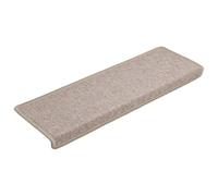 vidaXL Stair Mats 15 pcs 65x21x4 cm Taupe Rectangular Edge