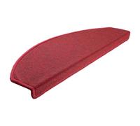 Vidaxl Carpet Stair Treads 15 Pcs Bordeaux Red 65X24X4 Cm, Red