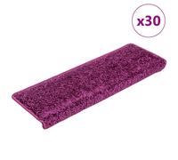 vidaXL Stair Mats 30 pcs 65x21x4 cm Violet Rectangular Edge