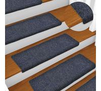 vidaXL Stair Mats 5 pcs Needle Punch 65x21x4 cm Anthracite UK HOT