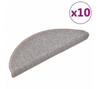 Vidaxl Stair Mats 10 Pcs 65X24X4 Cm Light Brown, Brown
