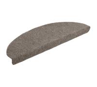 vidaXL Stair Mats in Cream - Needle Punch Non-Slip Treads, Easy Install, Sound Dampening, Washable Rugs, 65x21x4cm, Set of 5